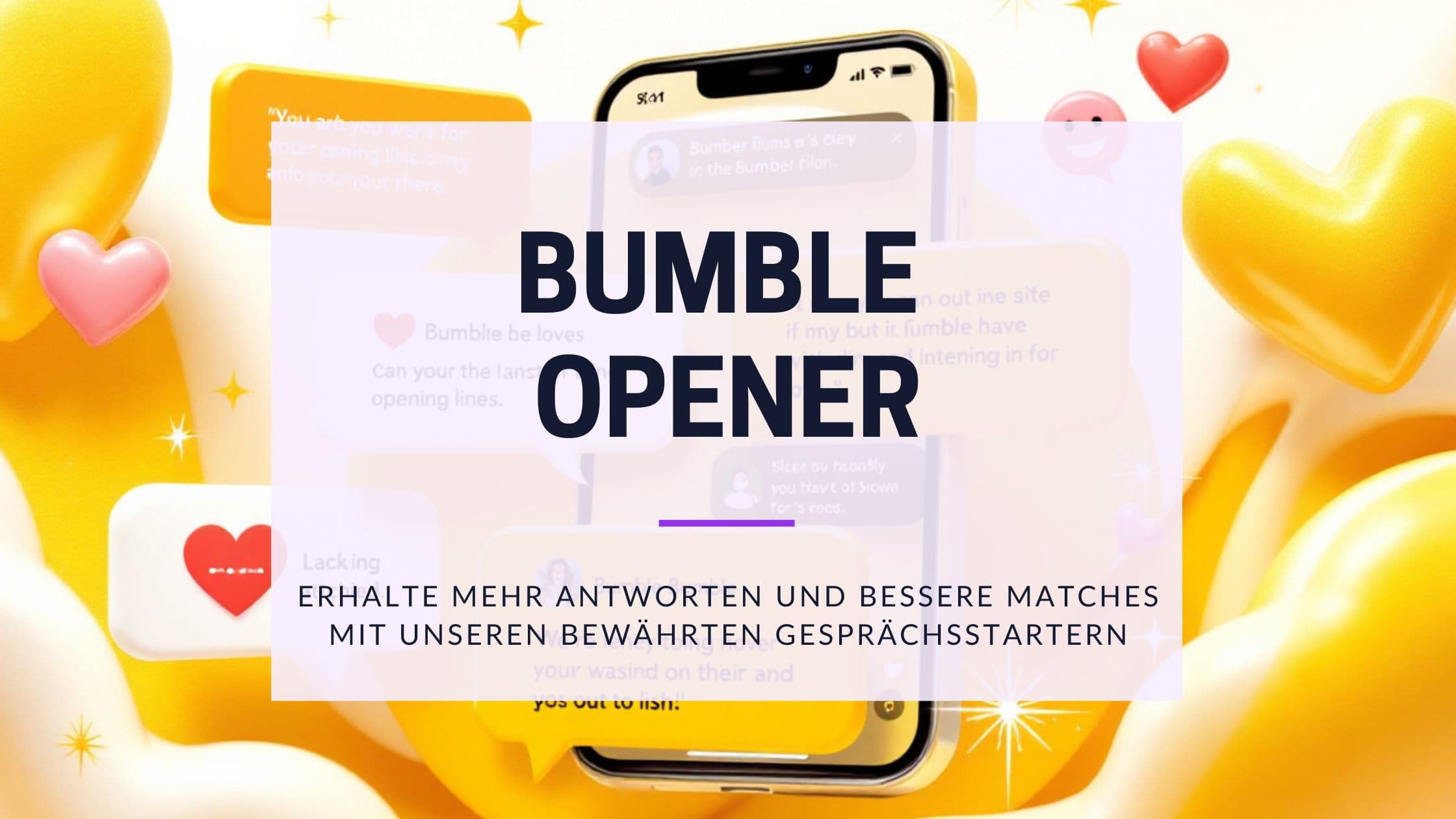 Cover Image for Bumble Opener: Mit diesen Nachrichten erhältst du immer eine Antwort