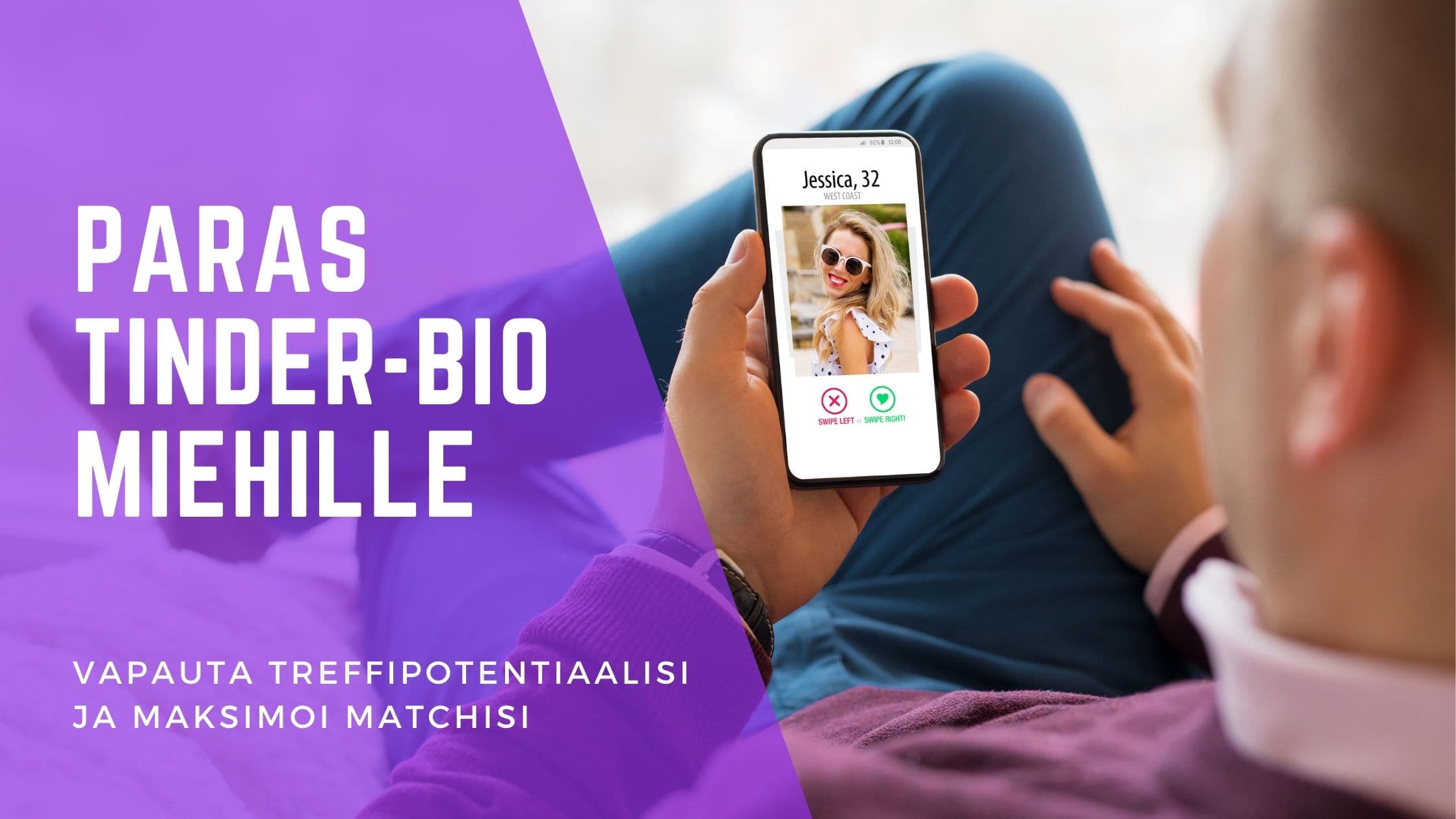 Cover Image for Luomassa täydellistä Tinder-profiilia: 150+ esimerkkiä miehille