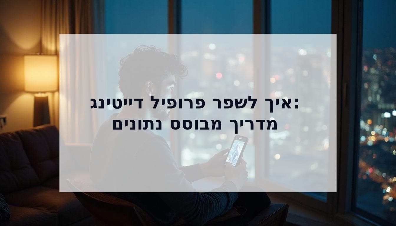 Cover Image for איך לשפר פרופיל דייטינג: המדריך המבוסס על נתונים לקבלת יותר מאצ'ים