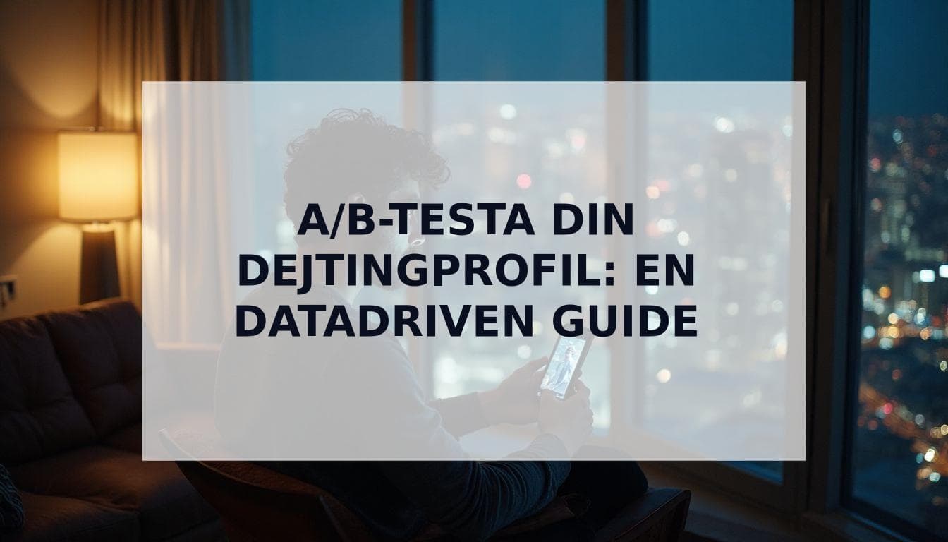 Cover Image for A/B-testning av din dejtingprofil: Den datadrivna guiden för att få fler matchningar