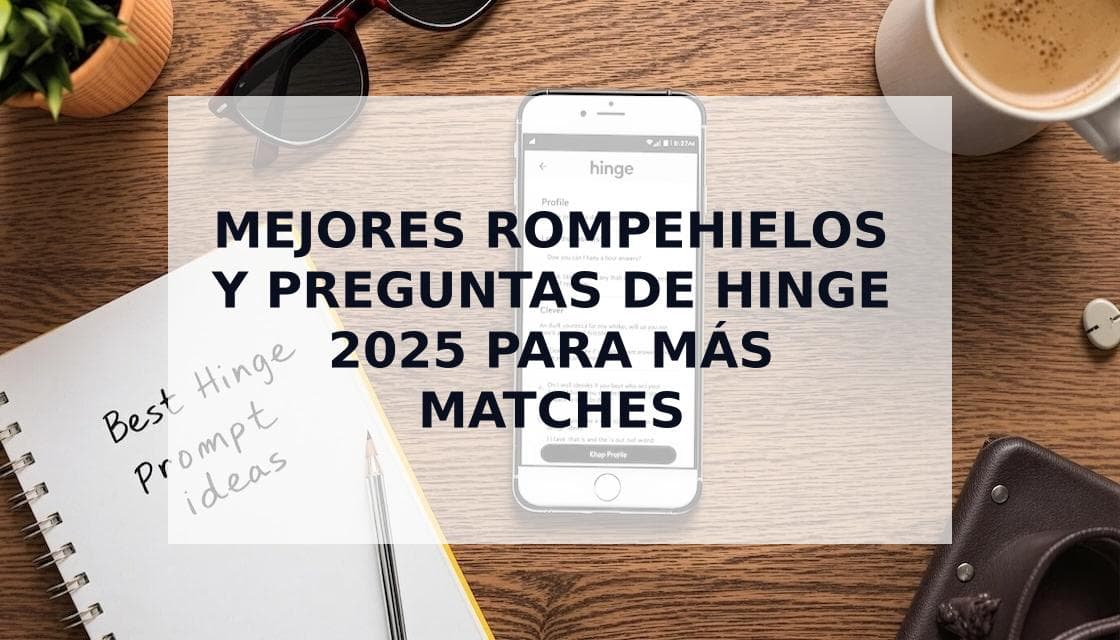 Cover Image for Los mejores rompehielos de Hinge 2025: Lo que realmente funciona
