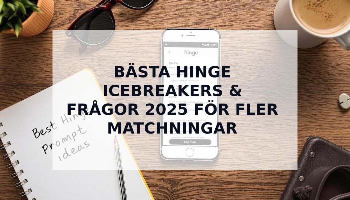 Cover Image for De bästa Hinge icebreakers 2025: Vad som verkligen fungerar