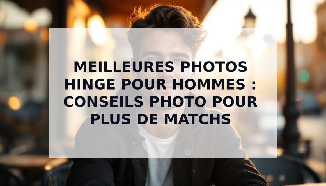 Cover Image for Meilleures photos pour Hinge : Le guide ultime pour les hommes pour obtenir plus de matchs