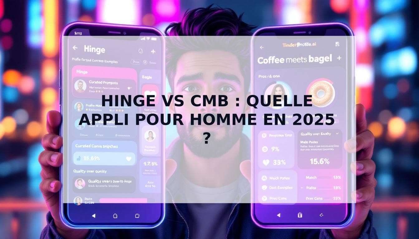 Cover Image for Hinge vs. Coffee Meets Bagel : Quelle est la meilleure appli de rencontre pour homme en 2025 ?