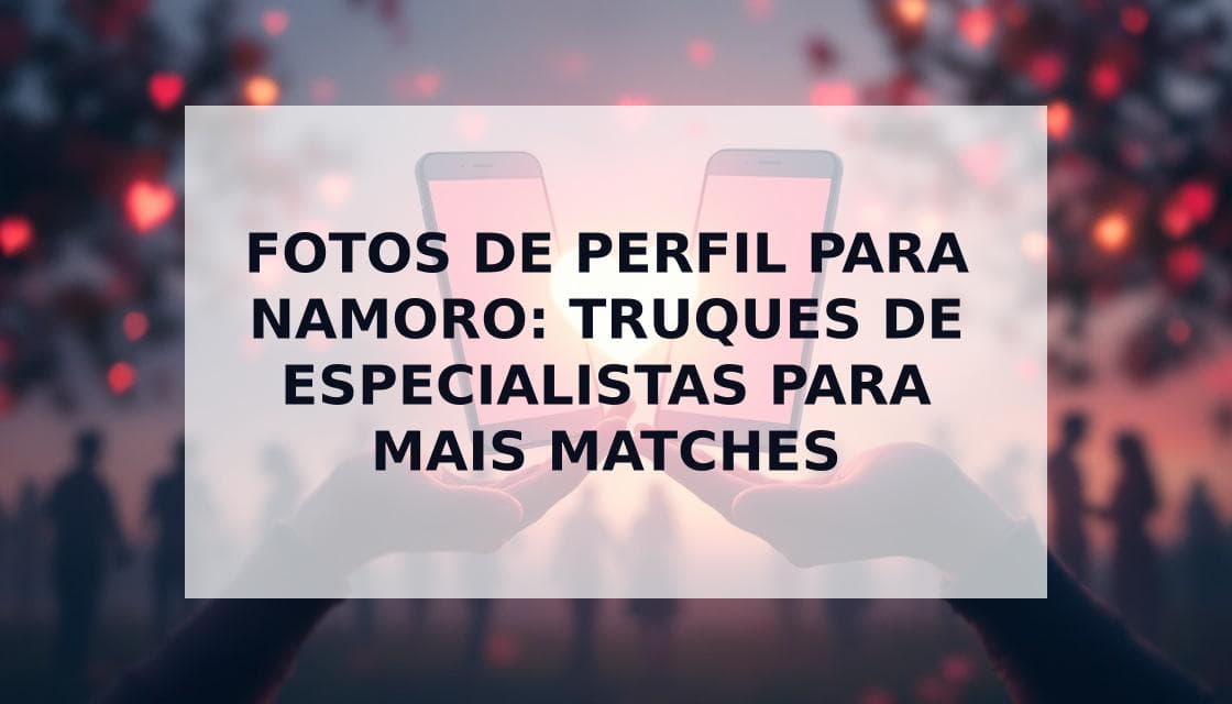 Cover Image for Fotos de Perfil Perfeitas para Apps de Namoro: O Guia Definitivo para Matches em 2025