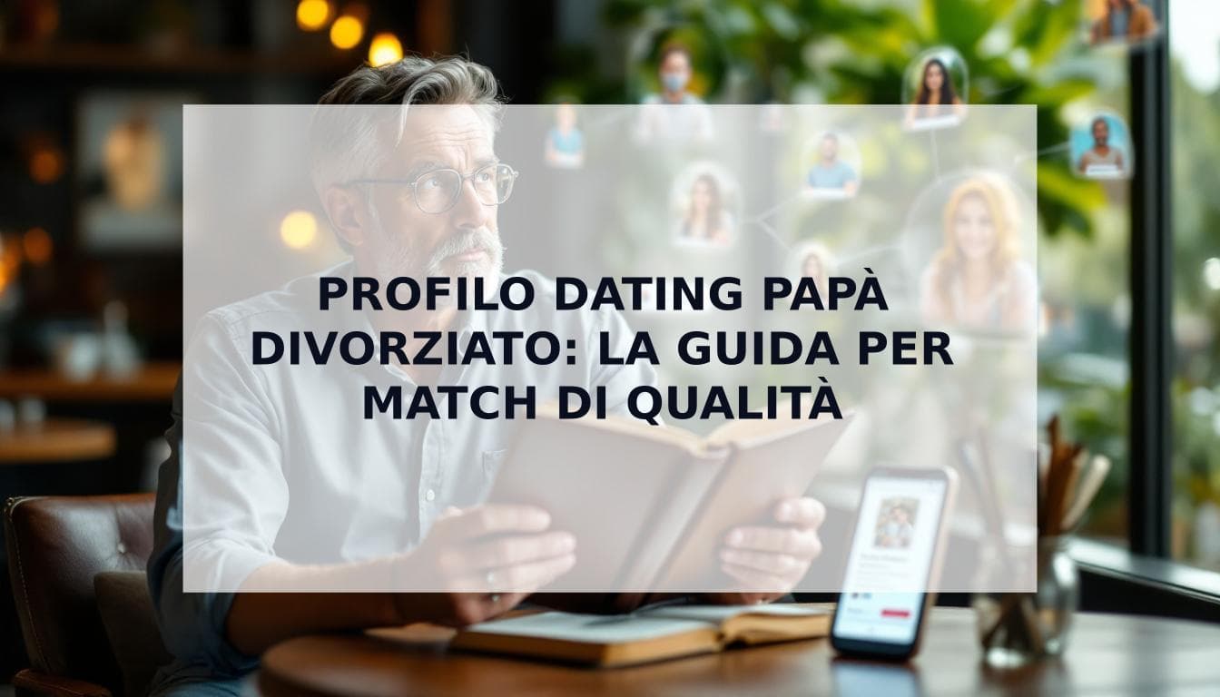Cover Image for Il manuale degli incontri per papà divorziato: come creare un profilo dating che attiri match di qualità