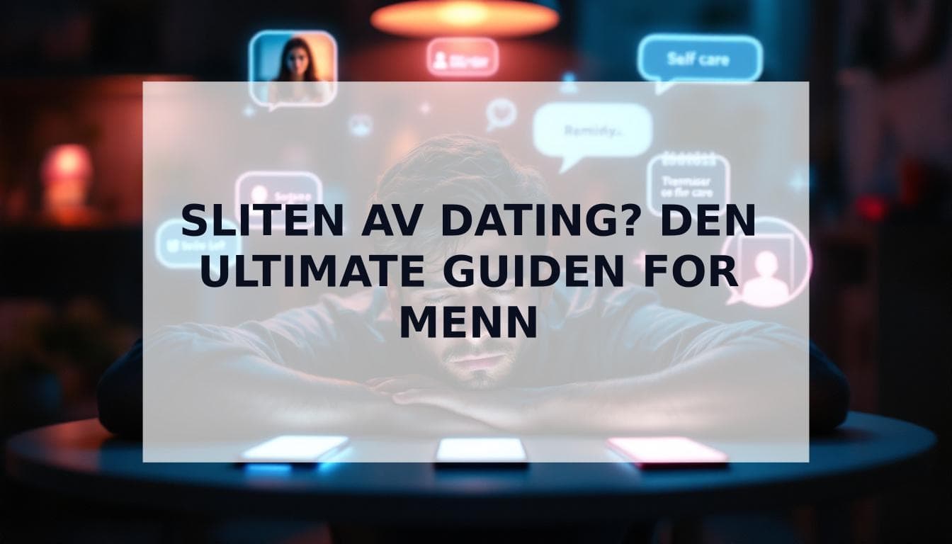 Cover Image for Sliten av dating er ekte: Hvorfor menn opplever det og hvordan du fikser det