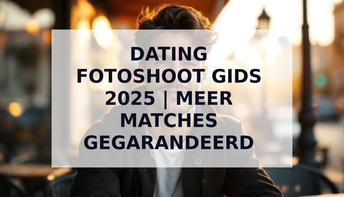Cover Image for De Ultieme Gids voor een Dating Fotoshoot: Krijg Meer Matches op Tinder en Andere Dating Apps