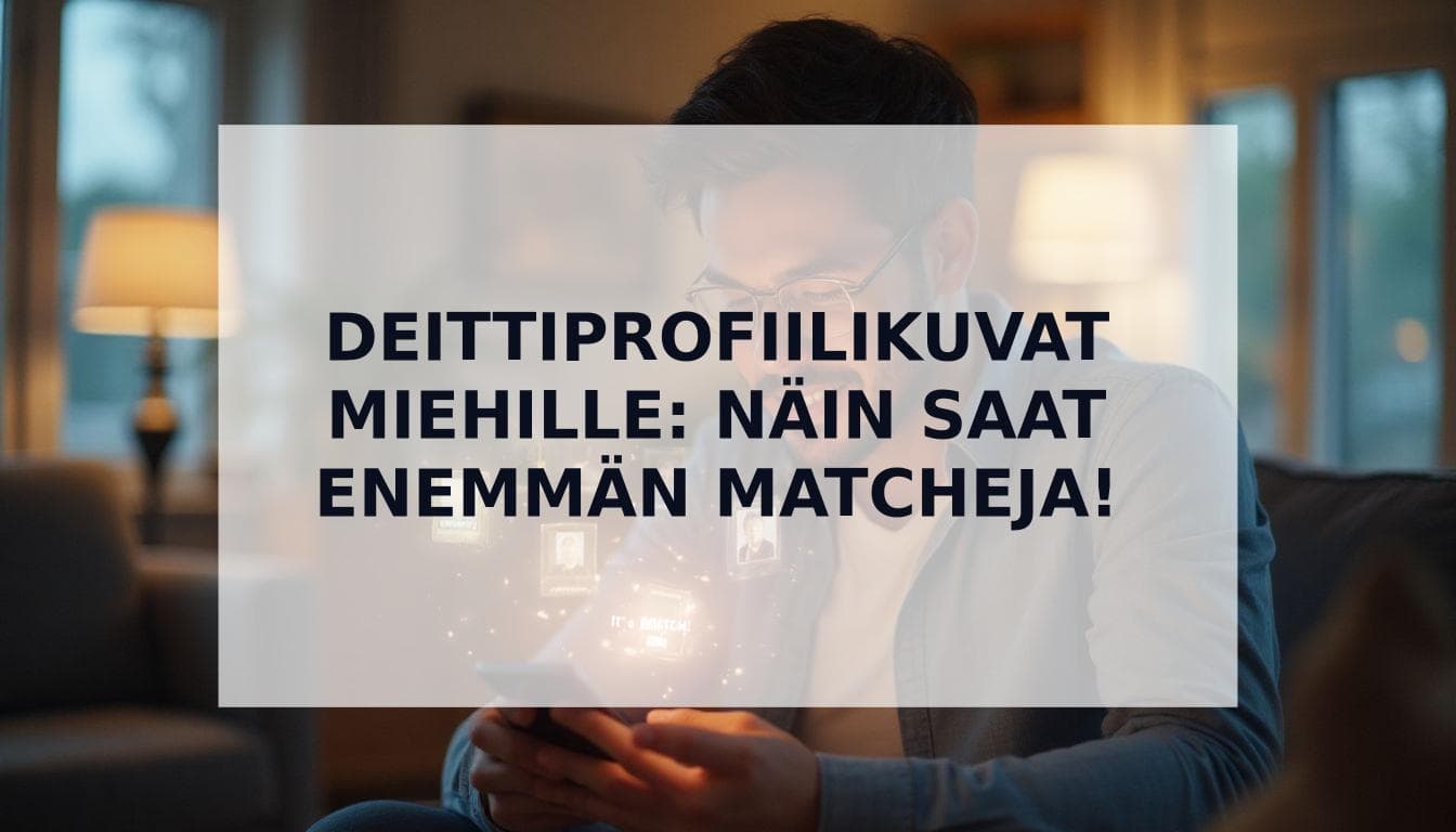 Cover Image for Deittiprofiilikuvat: Lopullinen opas miehille, joilla saat enemmän matcheja (ja miten tekoäly auttaa!)