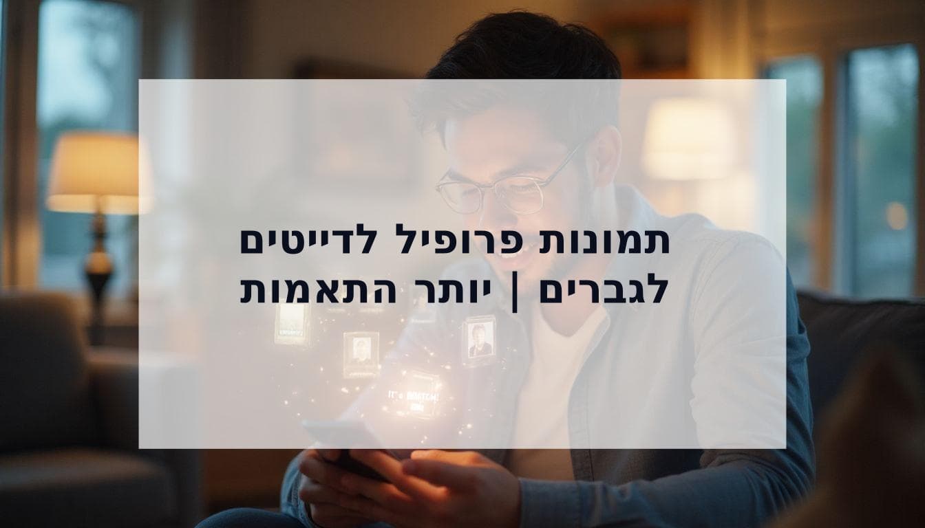 Cover Image for תמונות פרופיל לדייטים: המדריך האולטימטיבי לגברים כדי להשיג יותר התאמות (כולל איך AI יכול לעזור)
