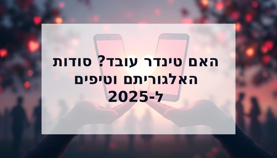 Cover Image for האם טינדר עדיין עובד? הסיבות מדוע פרופילים מסוימים מקבלים את כל המאצ'ים