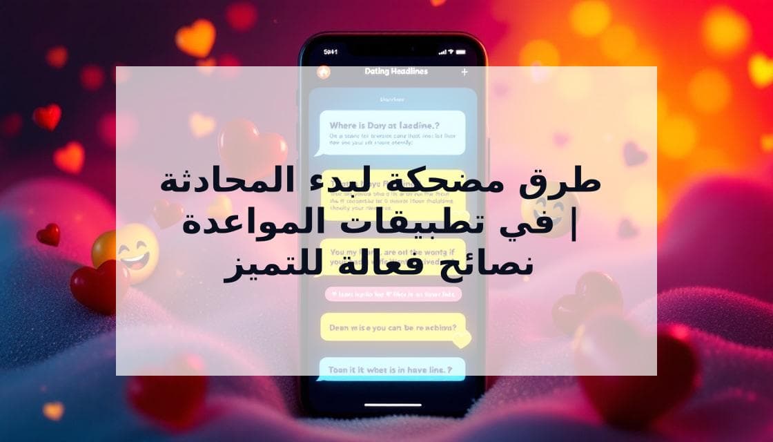 Cover Image for طرق مضحكة لبدء المحادثة في تطبيقات المواعدة: احصل على المزيد من الإعجابات