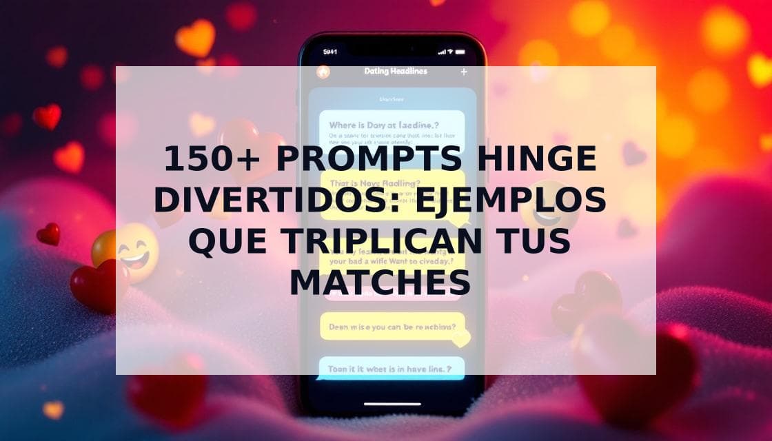 Cover Image for Preguntas divertidas de Hinge que te conseguirán más coincidencias y risas