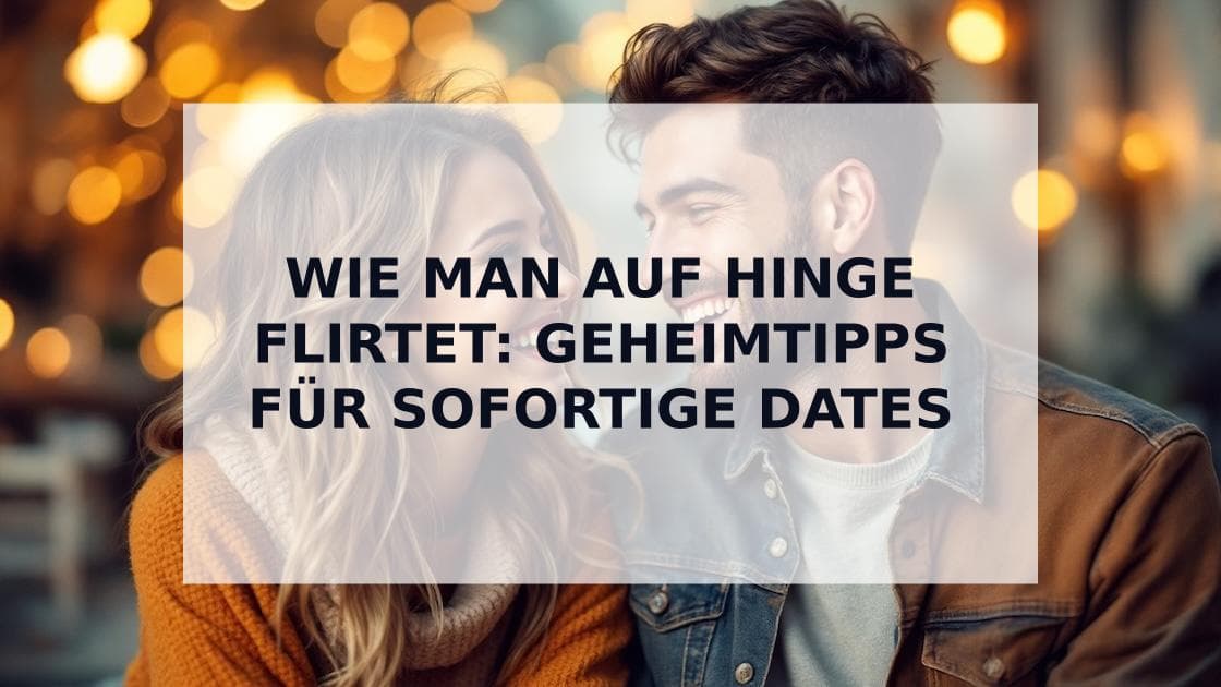 Cover Image for Wie man auf Hinge flirtet: Von der ersten Nachricht zum ersten Date