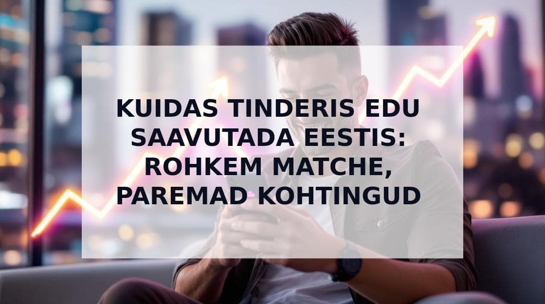 Cover Image for Kuidas Tinderis Edu Saavutada: Eksperdi Näpunäited Rohkemate Kohtingute Saamiseks