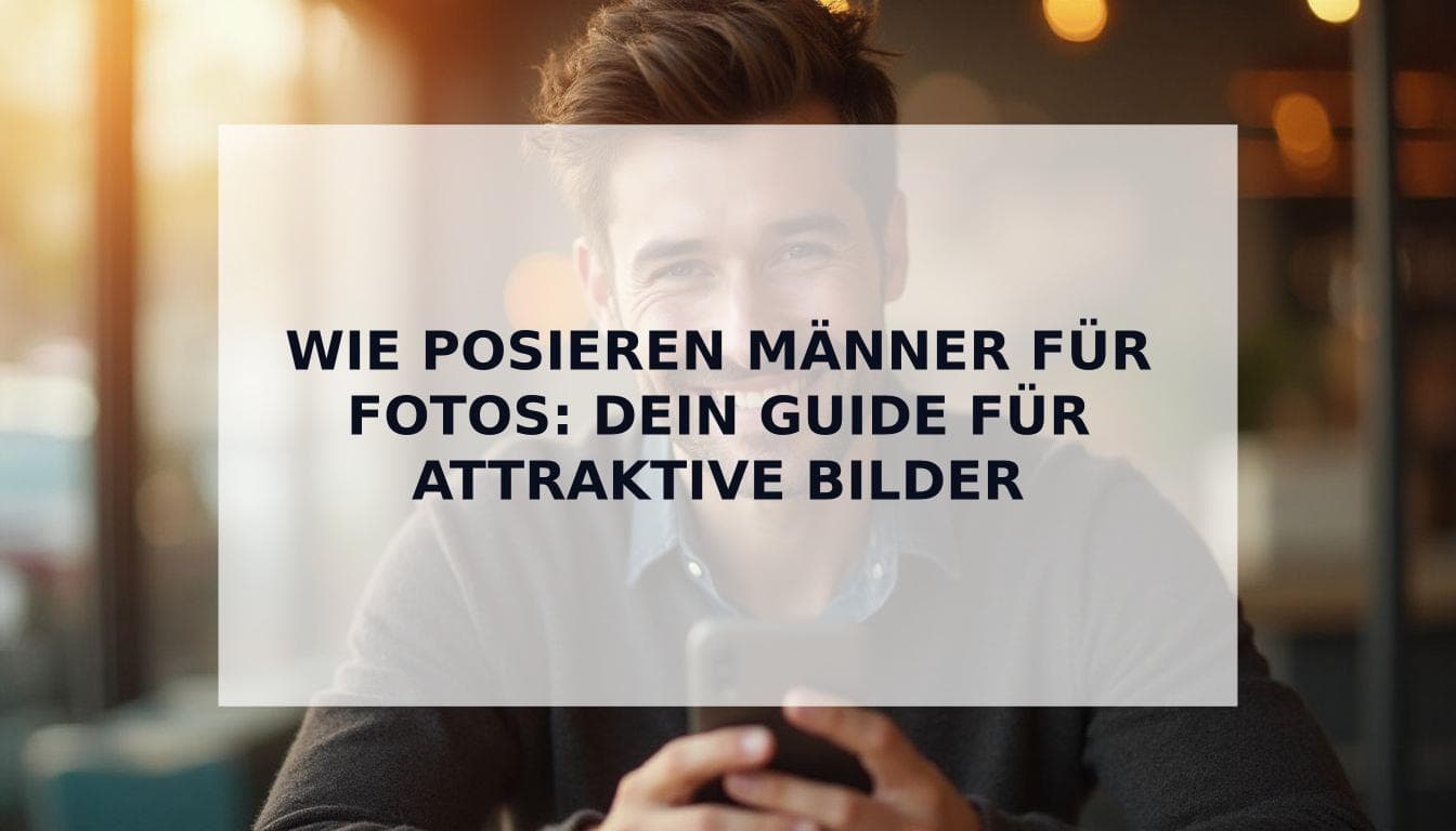 Cover Image for Der ultimative Guide: Wie posieren Männer für Fotos, um attraktiver zu wirken (und mehr Matches zu bekommen)