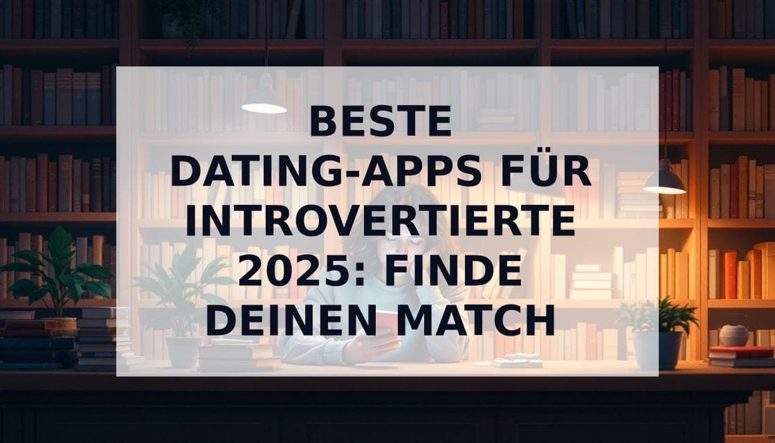 Cover Image for Dating-Apps für Introvertierte: Liebe finden ohne soziale Erschöpfung