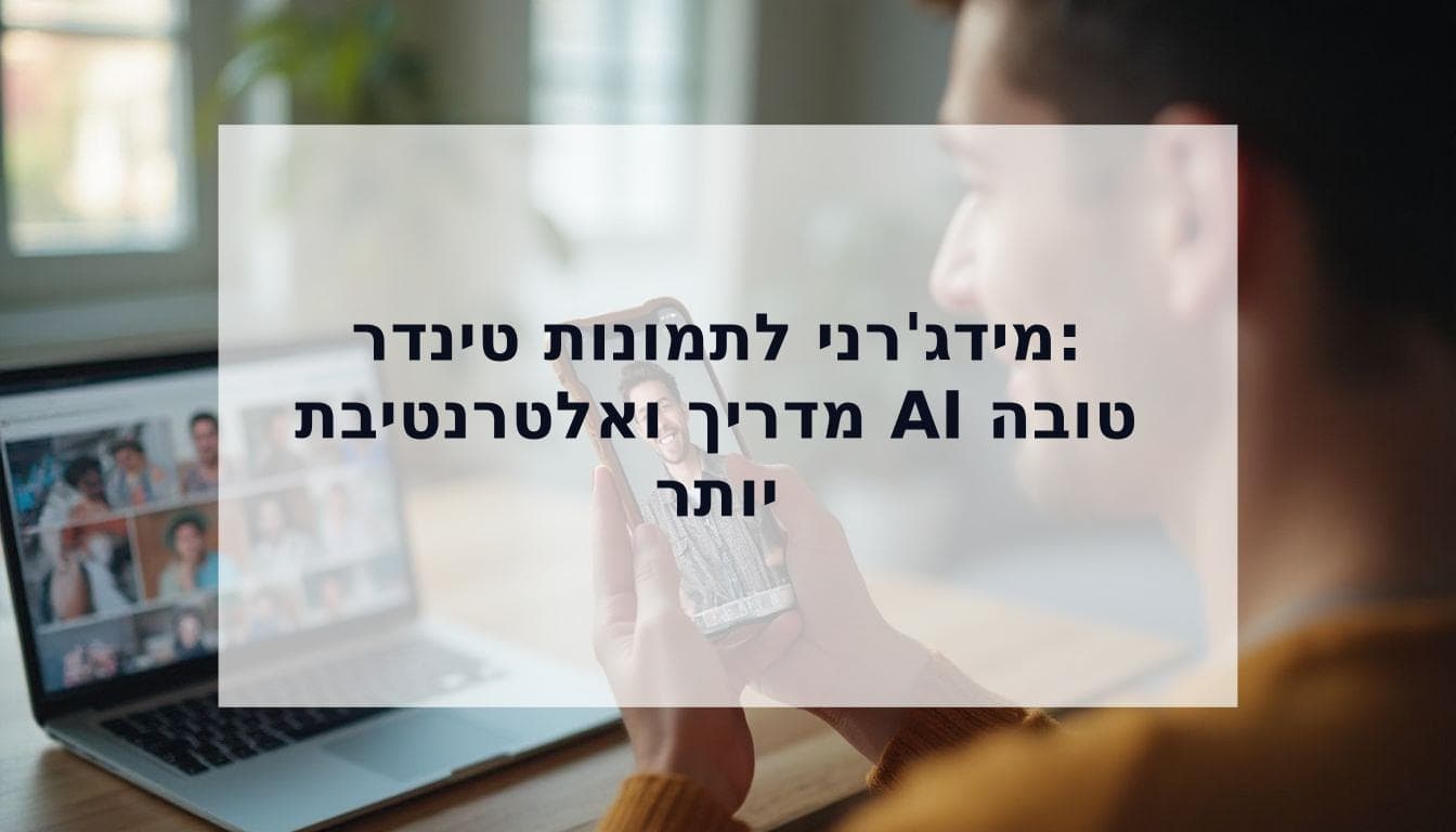 Cover Image for איך להשתמש במידג'רני לתמונות טינדר: מדריך שלב אחר שלב