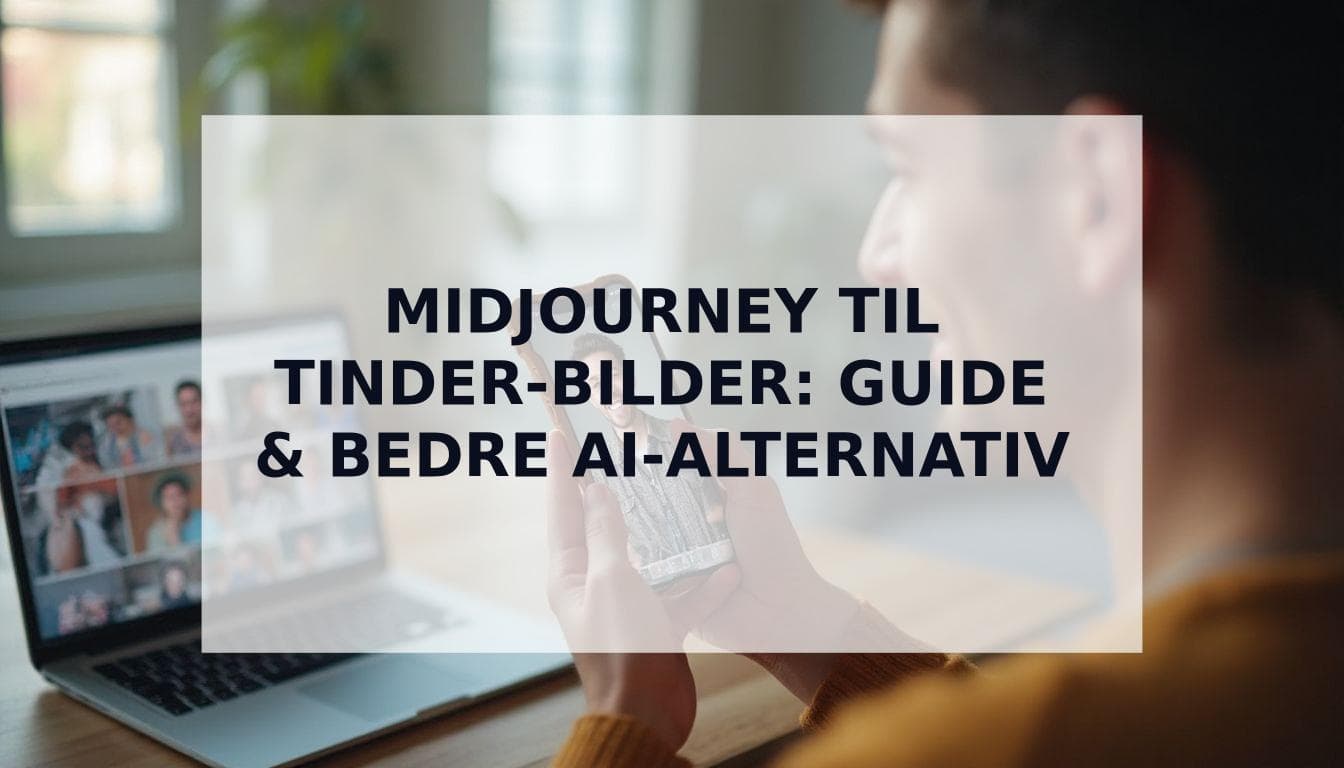 Cover Image for Hvordan bruke Midjourney til Tinder-bilder: En steg-for-steg guide
