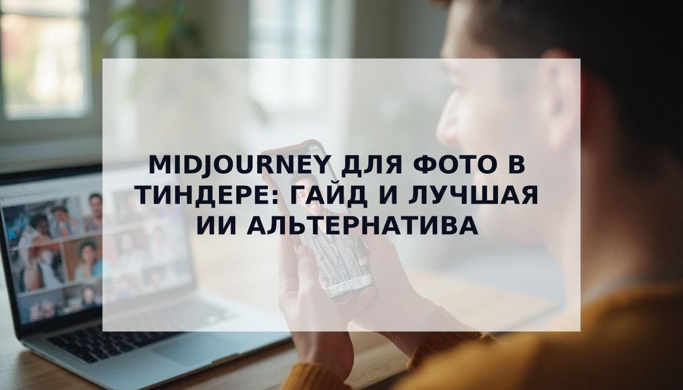 Cover Image for Как использовать Midjourney для фото в Тиндере: пошаговый гайд