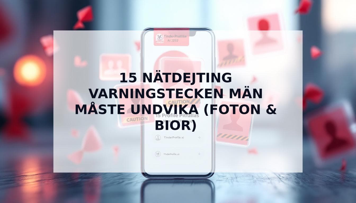 Cover Image for Nätdejting Varningstecken: 15 Profilfällor Män MÅSTE Undvika 2025