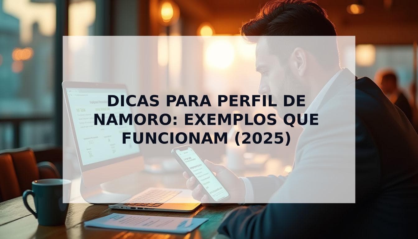 Cover Image for Dicas para o teu Perfil de Namoro: Exemplos que Funcionam (Guia 2025)