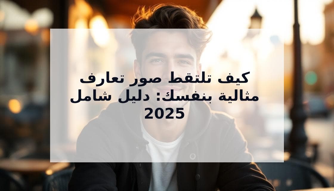 Cover Image for كيف تلتقط صور المواعدة بنفسك: حوّل ملفك الشخصي بنصائح الخبراء