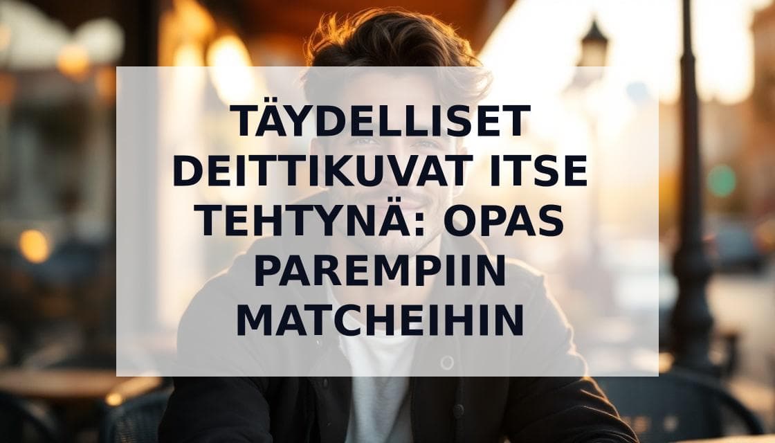 Cover Image for Kuinka ottaa treffikuvia itse: Muunna profiilisi asiantuntijavinkeillä