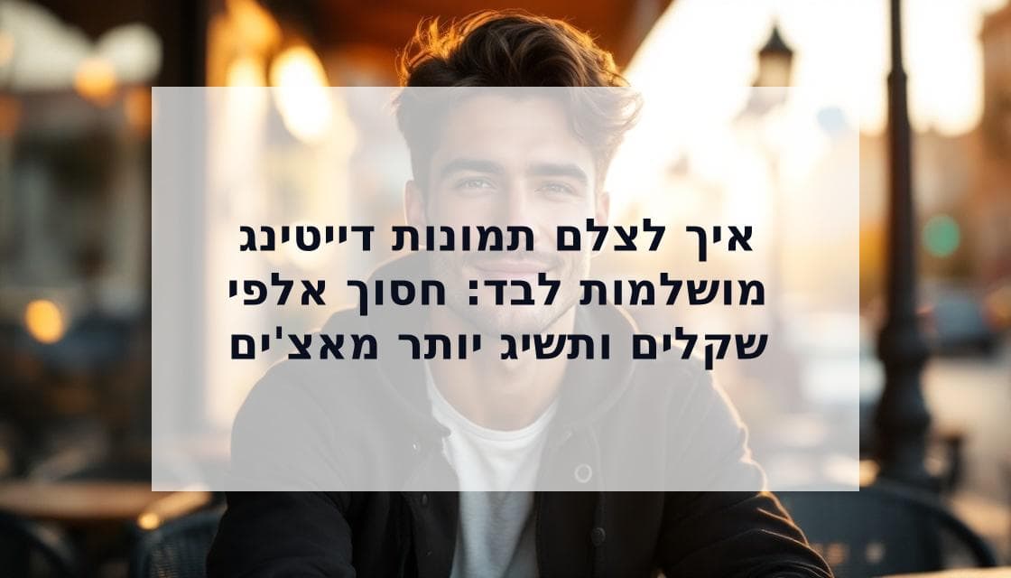 Cover Image for איך לצלם תמונות לדייטים בעצמך: שדרג את הפרופיל שלך עם טיפים ממומחים
