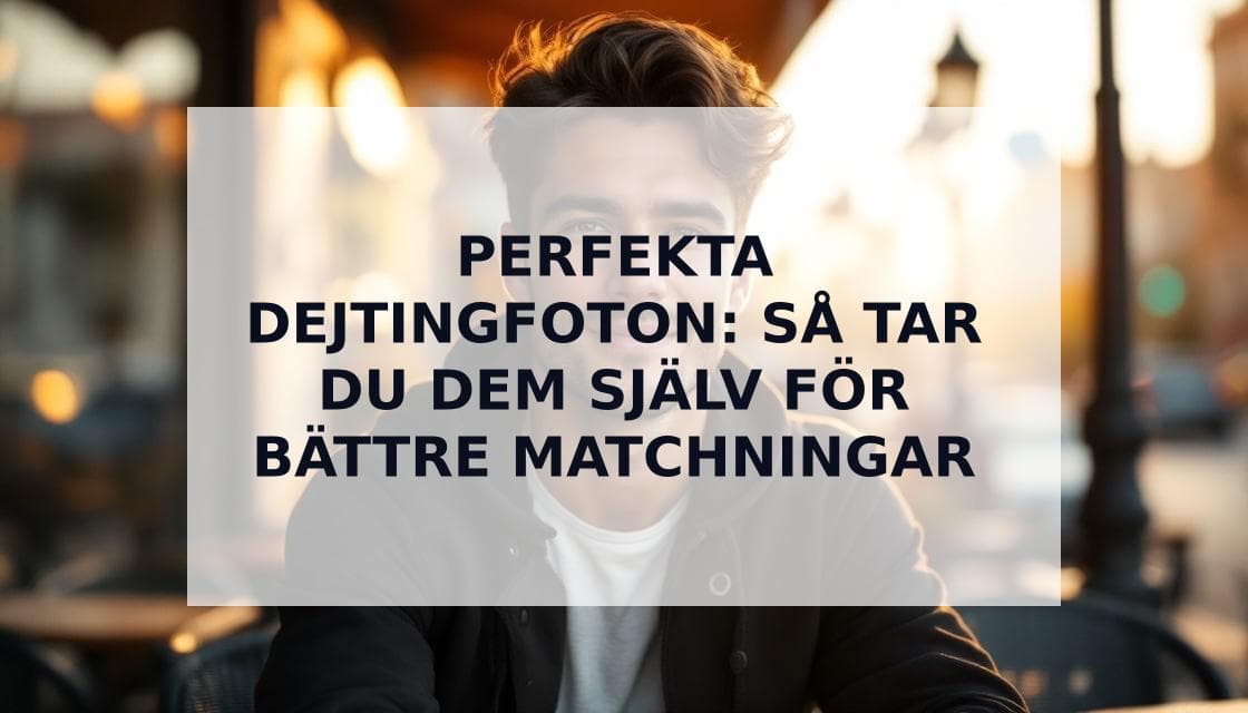 Cover Image for Hur du tar dejtingbilder själv: Förvandla din profil med experttips