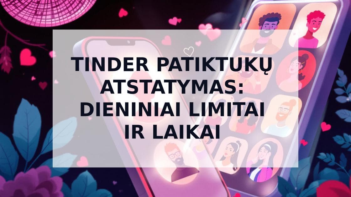 Cover Image for Kada Atsinaujina Tinder Patiktukai: Pilnas Vadovas Dieniniams Limitams