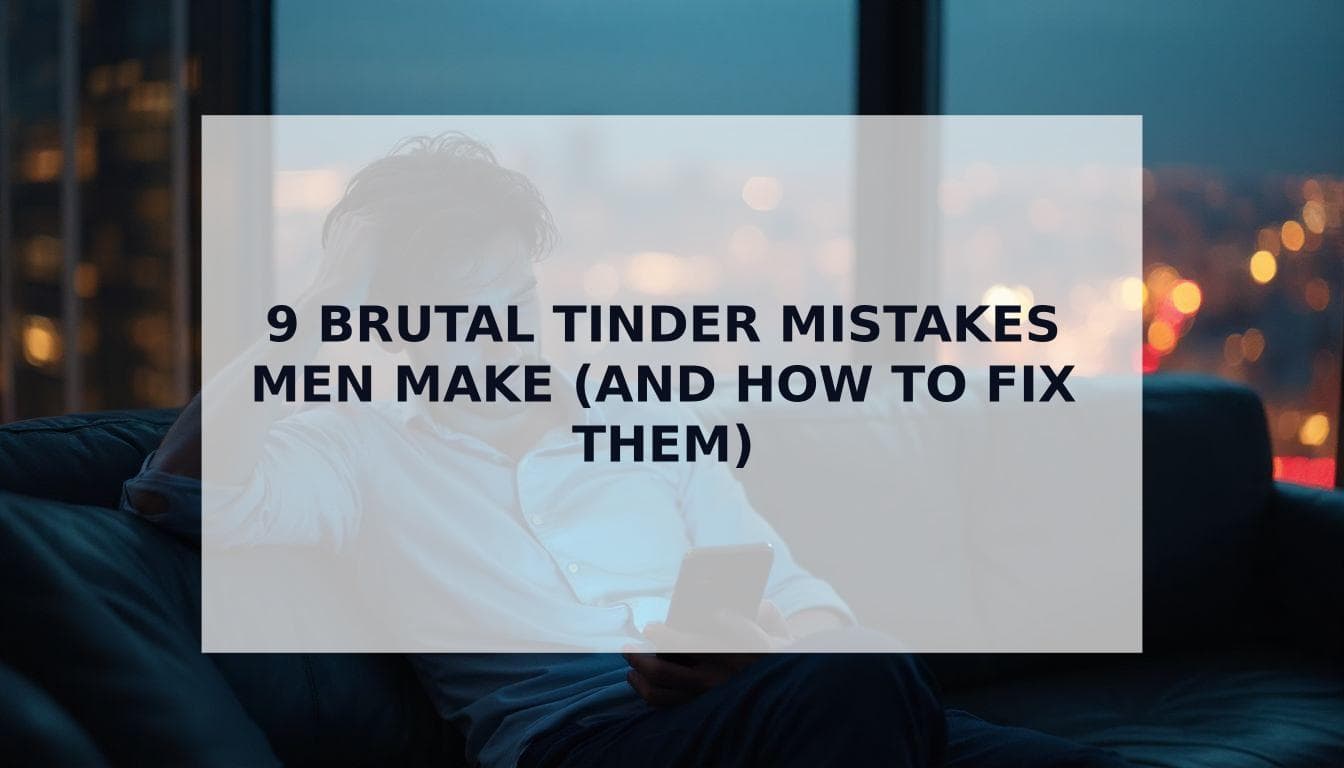 Cover Image for The 9 Brutal Tinder Mistakes Keeping You Single (And How to Fix Them Now)