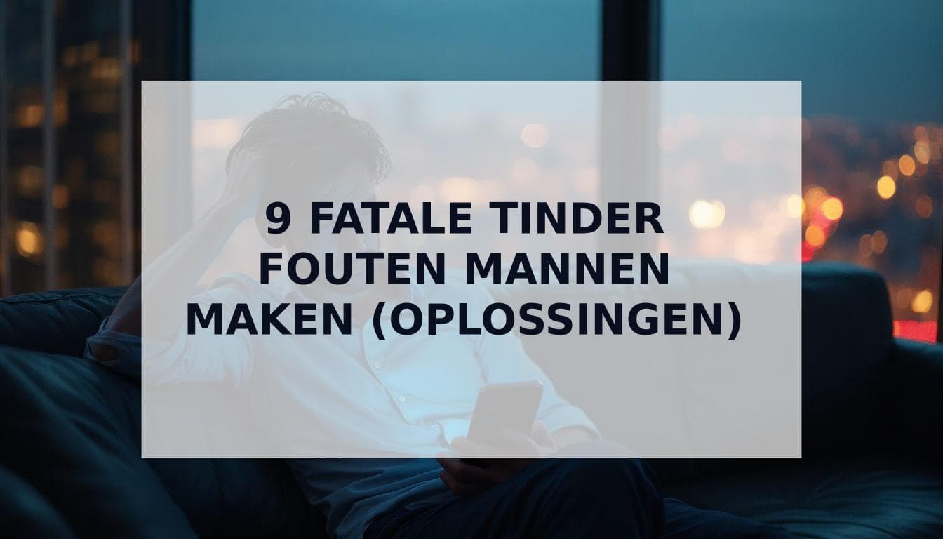 Cover Image for De 9 Fatale Tinder Fouten Die Mannen Maken (En Hoe Je Ze Nu Oplost)