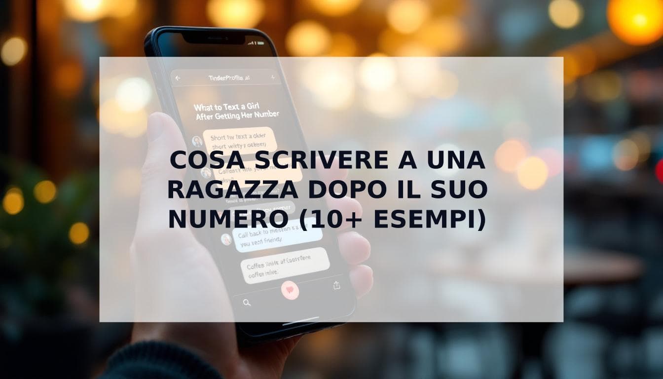 Cover Image for Cosa scrivere a una ragazza dopo il suo numero (10+ esempi che funzionano)