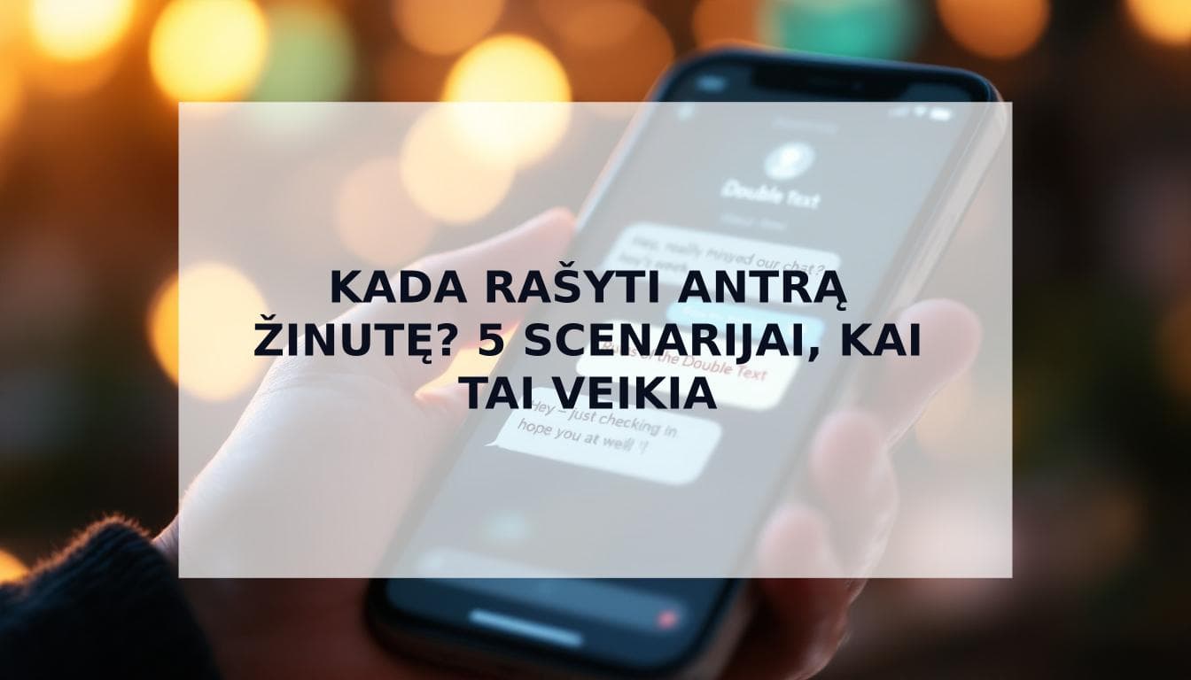 Cover Image for Antros žinutės taisyklės: Kada ir kaip jai parašyti dar kartą?