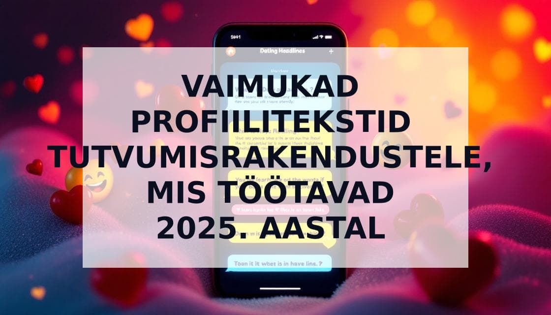 Cover Image for 20 vaimukat profiilipealkirja tutvumisrakendustele: Ärka tähelepanu ja saa rohkem sobivusi