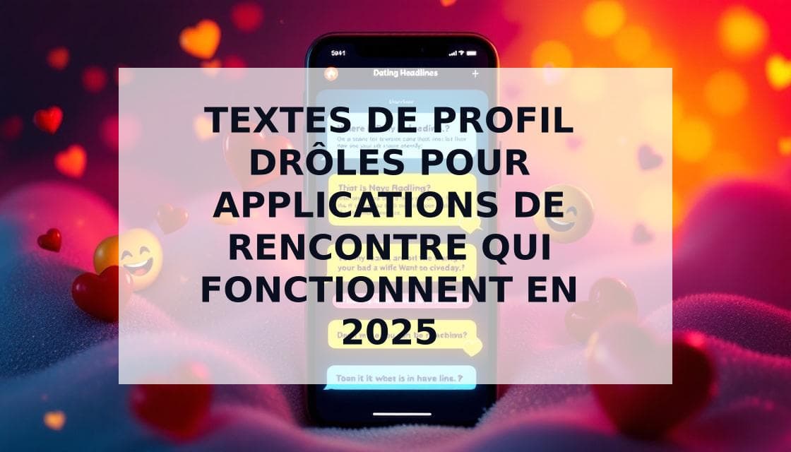 Cover Image for 20 phrases de profil drôles pour les applications de rencontre : Attirez l'attention et obtenez plus de matchs