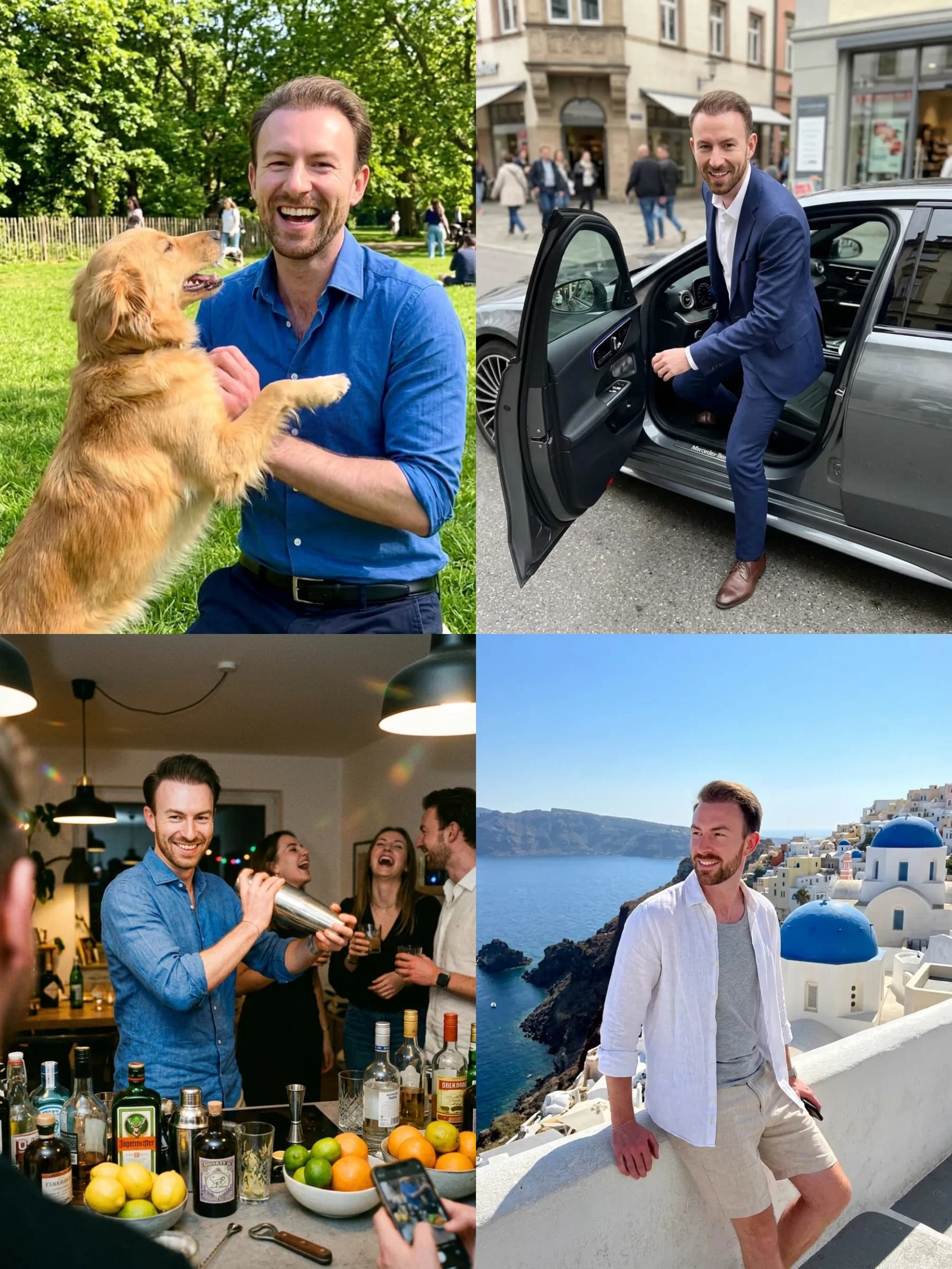AI dating-profilbilleder, lifestylescener genereret af TinderProfile.ai nyt model