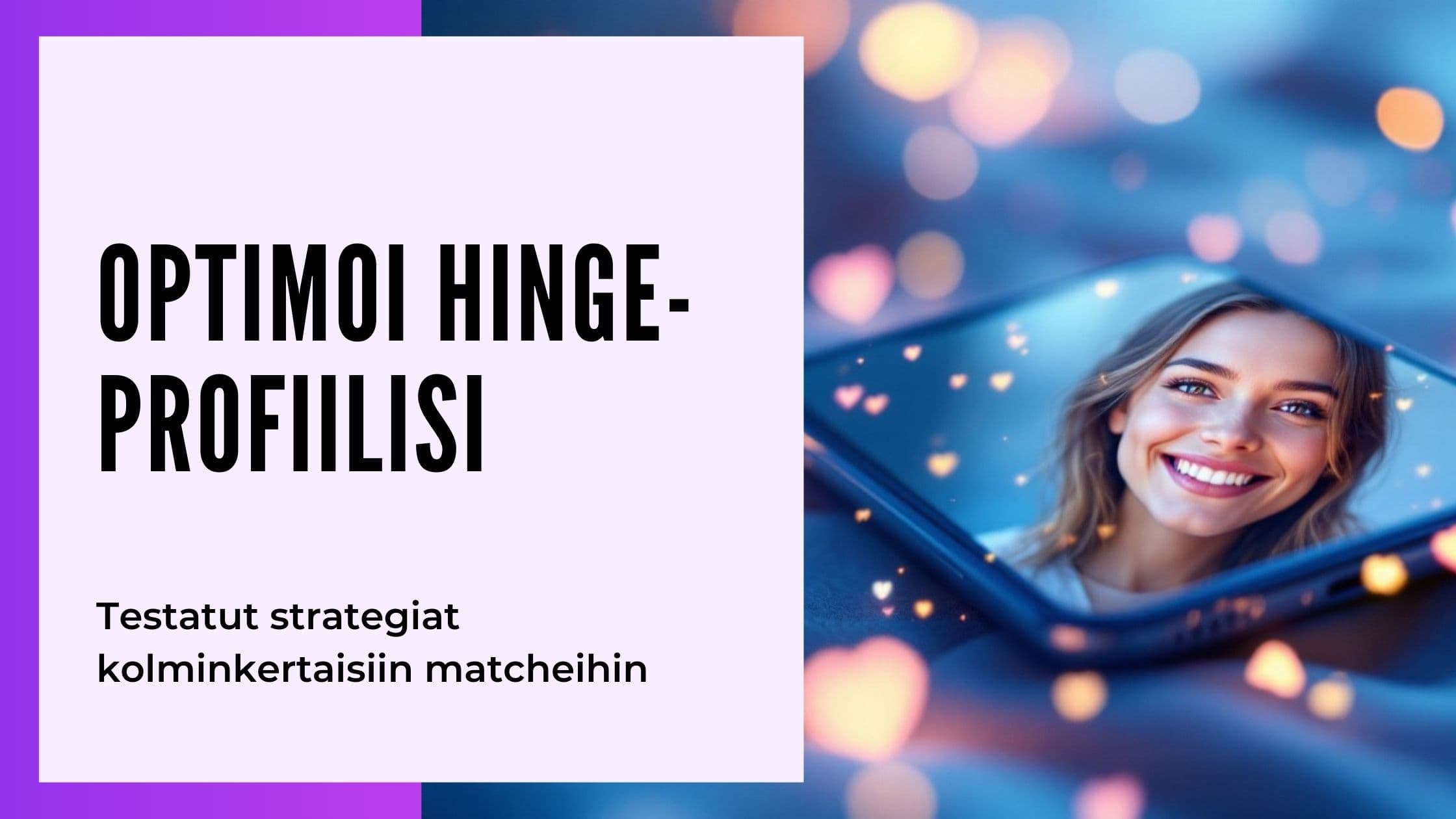 Cover Image for Hinge-profiilin optimointi Suomessa: Asiantuntijan vinkit ja esimerkit 2024