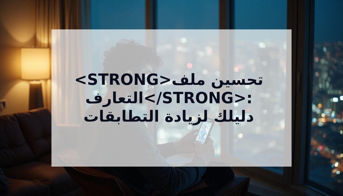 Cover Image for كيف <strong>تحسن ملف التعارف</strong> الخاص بك وتزيد تطابقاتك: دليل عملي مبني على البيانات