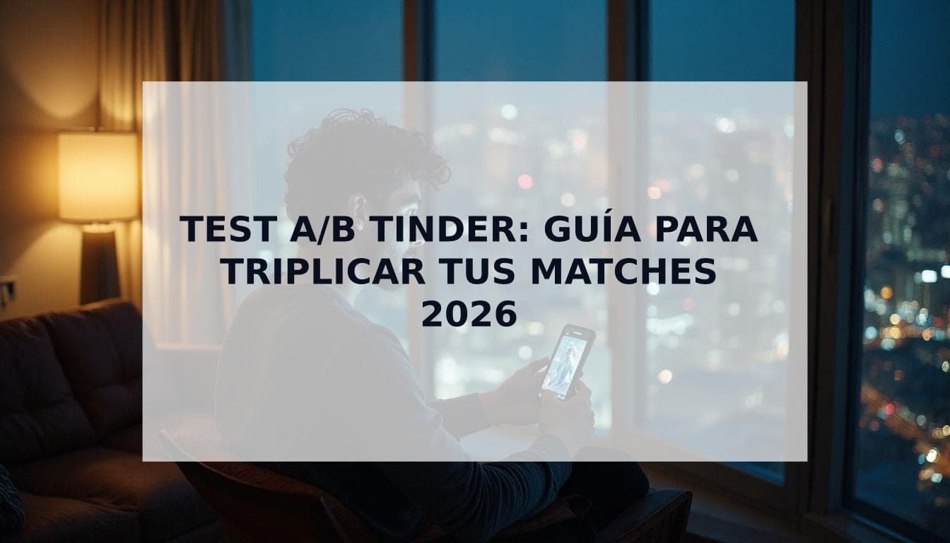 Cover Image for Test A/B Fotos Tinder: La Guía Científica para Triplicar tus Matches (2026)