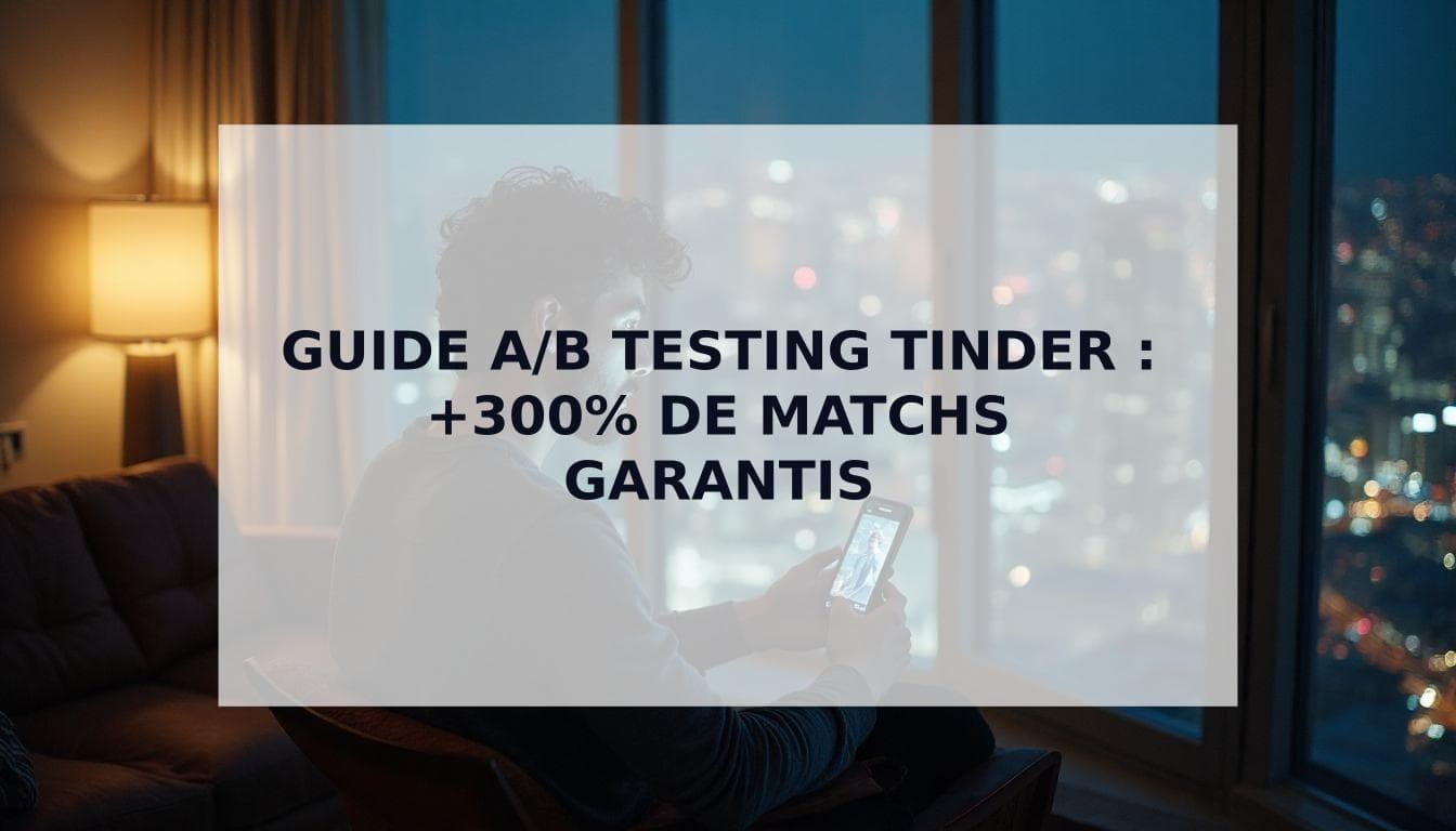 Cover Image for Test A/B Profil Tinder : Guide Scientifique pour Tripler vos Matchs en 2026