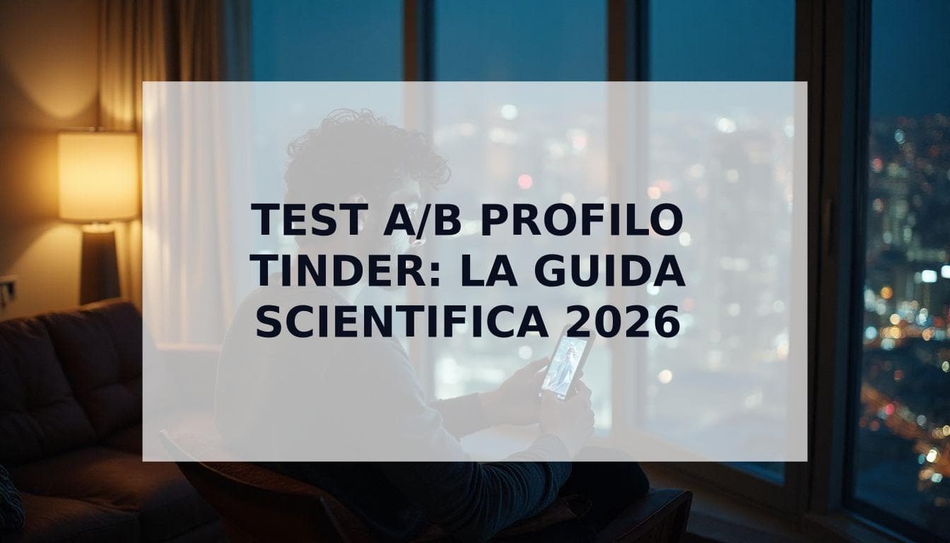 Cover Image for Test A/B Profilo Tinder: La Guida Scientifica per Triplicare i Tuoi Match
