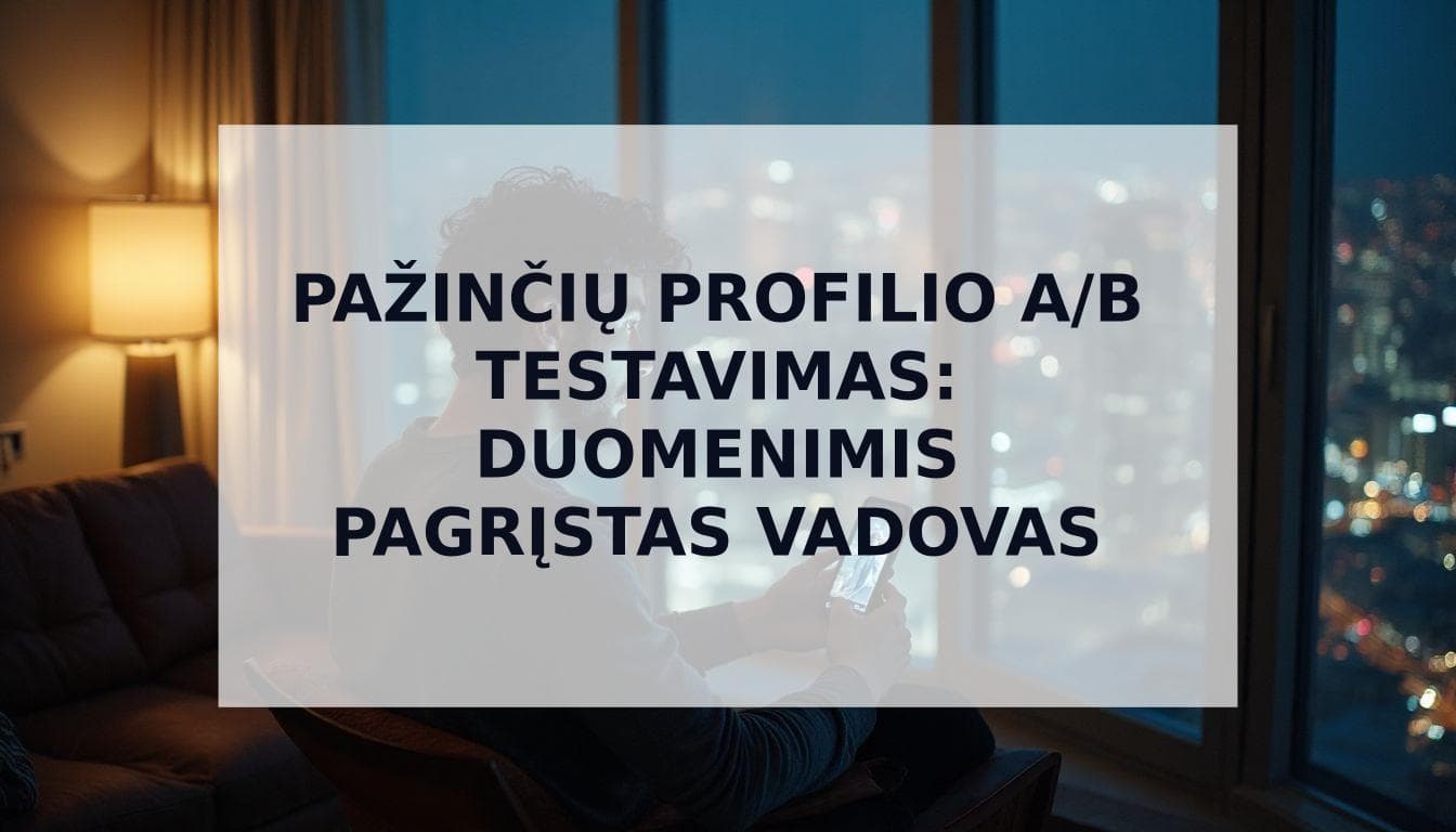 Cover Image for Pažinčių profilio A/B testavimas: duomenimis pagrįstas vadovas, kaip gauti daugiau atitikimų