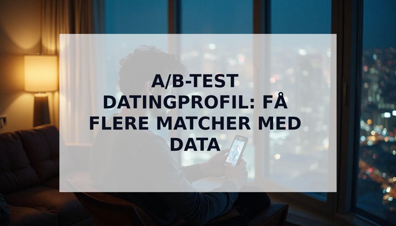 Cover Image for A/B-testing av datingprofilen din: Den datadrevne guiden til å få flere matcher