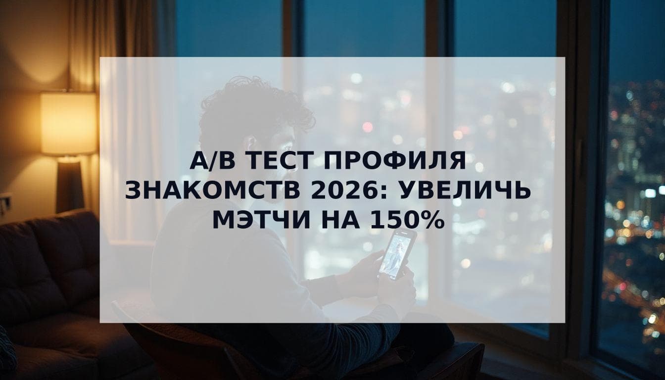 Cover Image for А/B тестирование профиля для знакомств: Научный подход к увеличению мэтчей в 2026