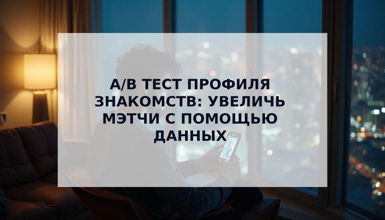 Cover Image for A/B тестирование профиля знакомств: Научный подход к получению большего количества мэтчей