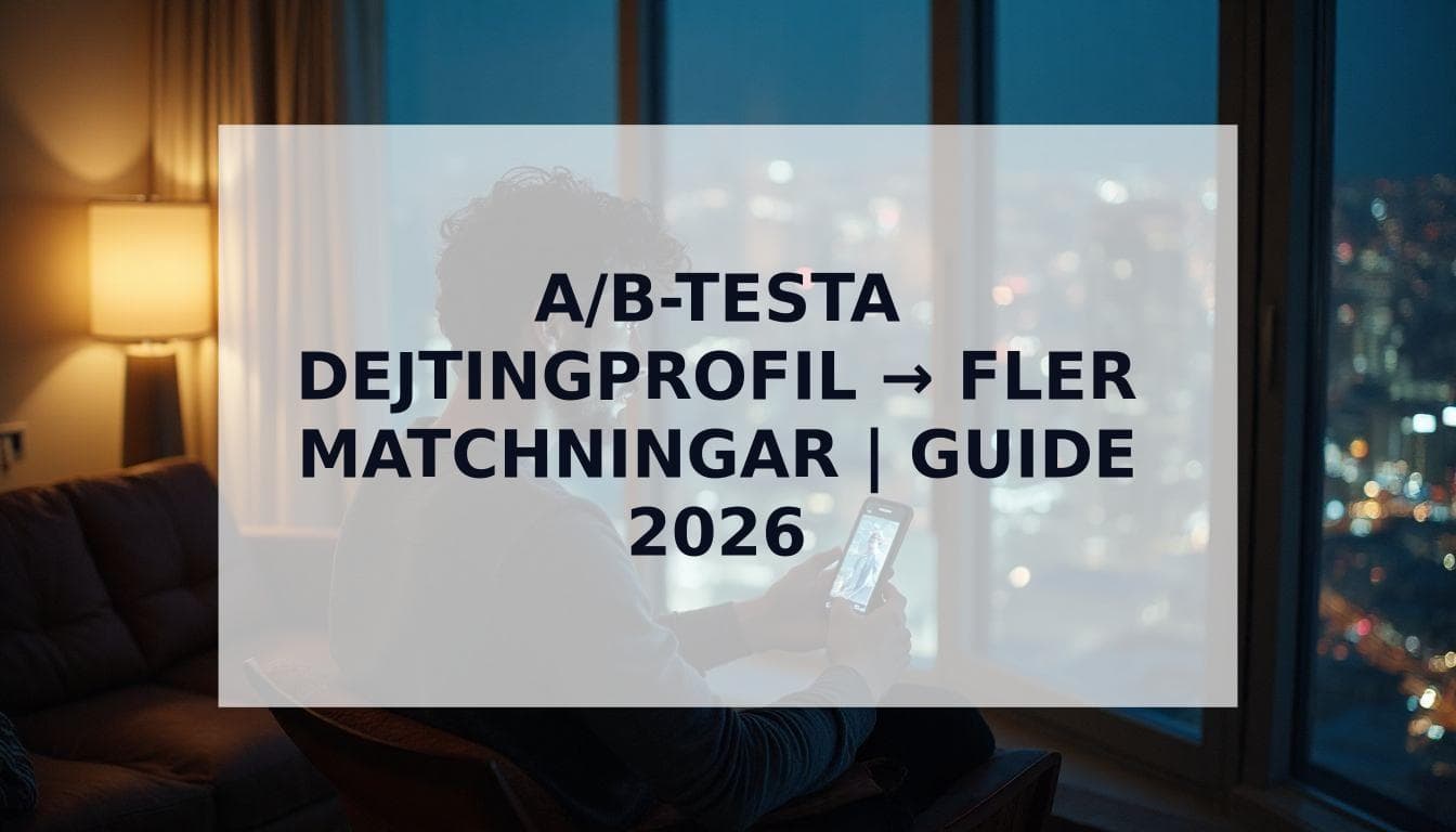 Cover Image for A/B-testa Din Dejtingprofil: Den Vetenskapliga Guiden för att Optimera Tinder & Hinge (2026)