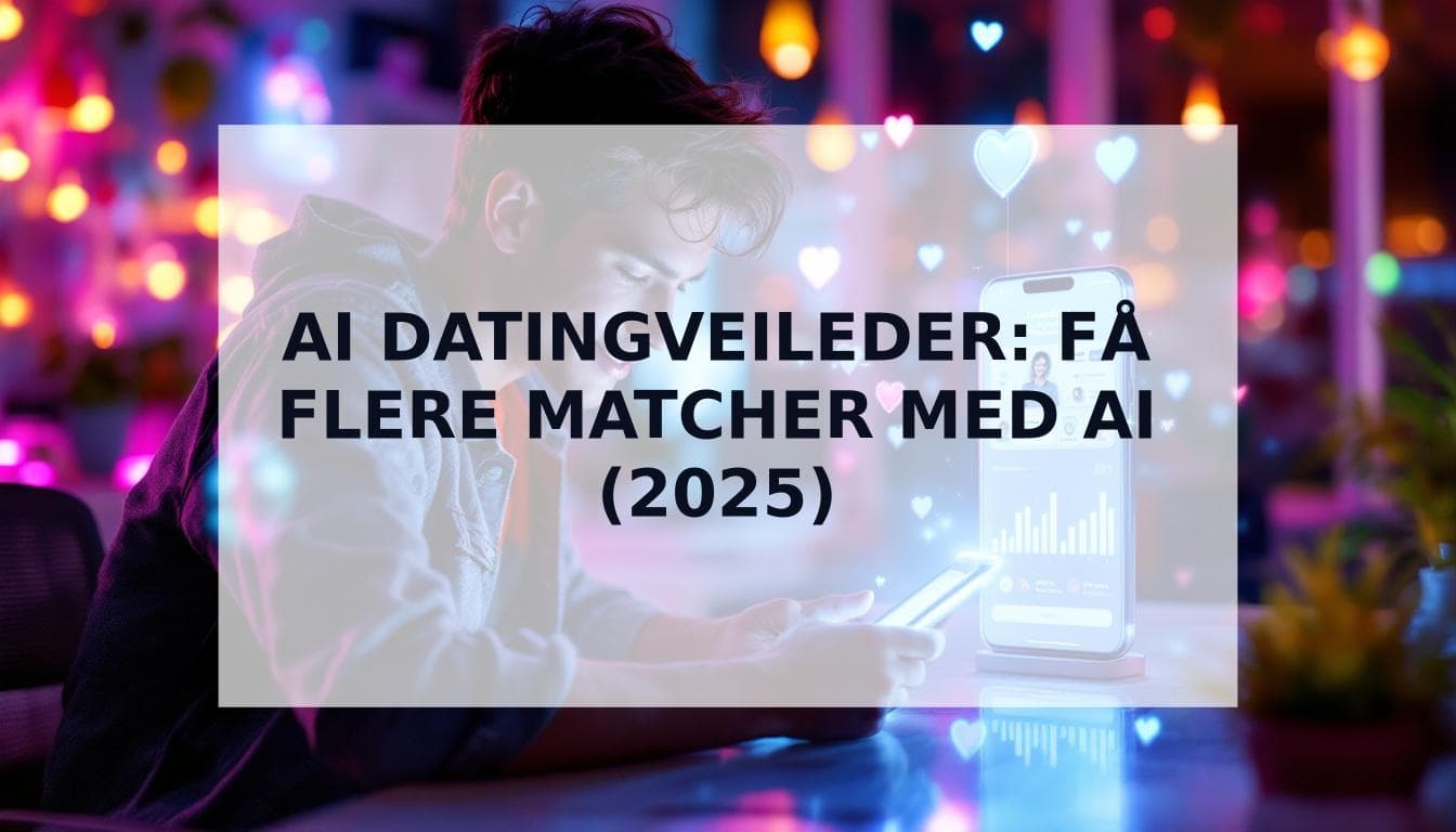 Cover Image for Den ultimate guiden til AI datingveileder: Din AI-hjelper for flere matcher i 2025