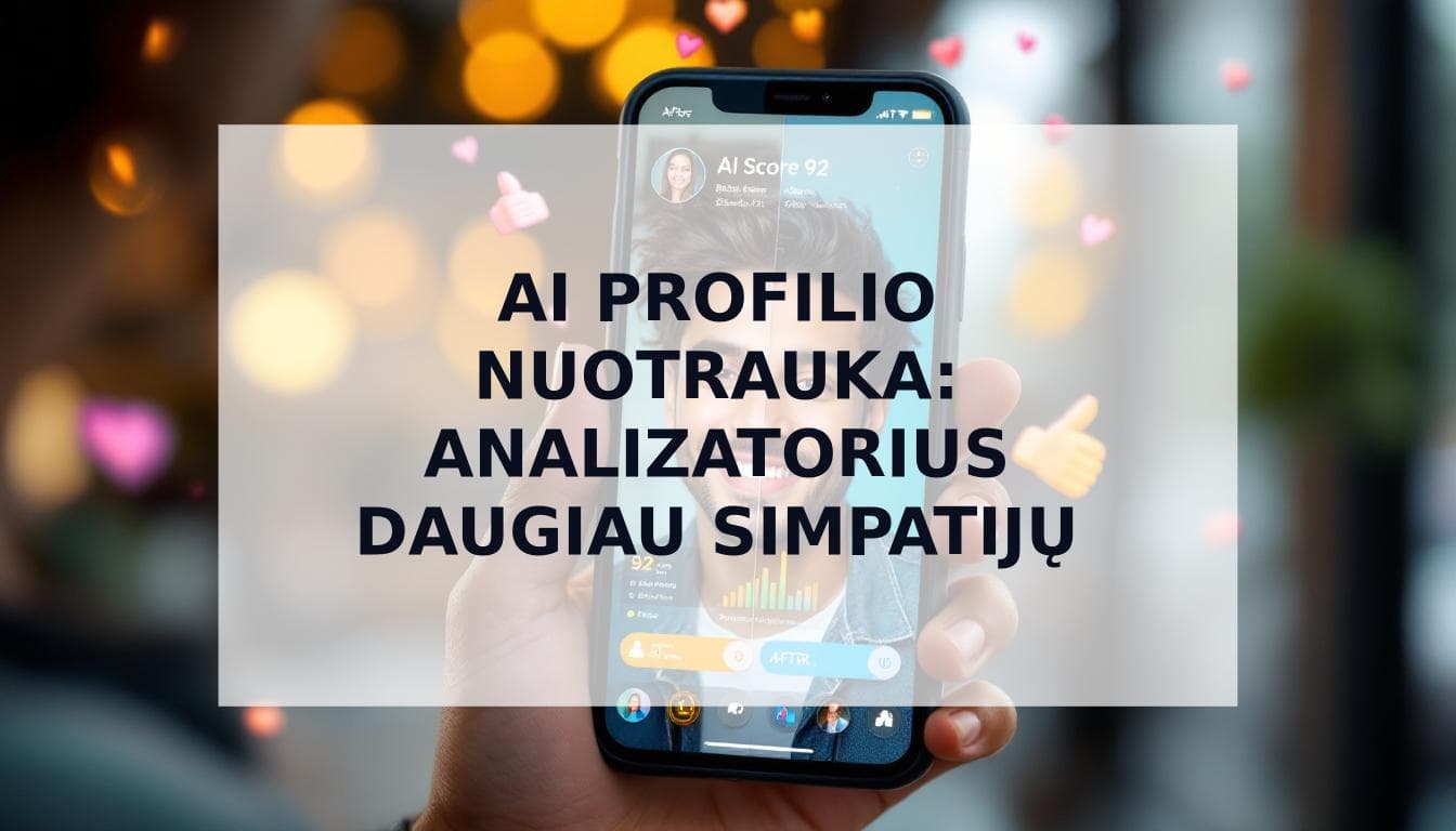 Cover Image for AI profilio nuotrauka: naudok pažinčių nuotraukų analizatorių ir gauk daugiau simpatijų